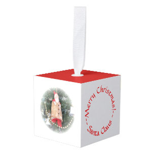 Ornamento de cubo - Santa Claus