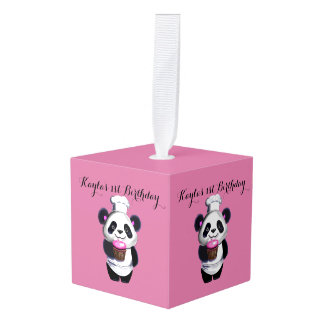 Ornamento de cubos de cumpleaños del bebé de Cute