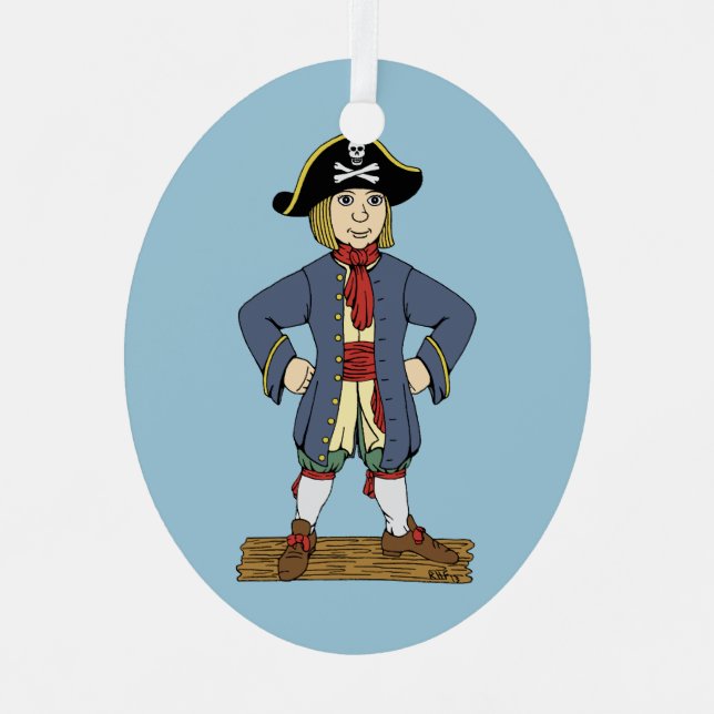 Ornamento de Cute Pirate Lad (Anverso)