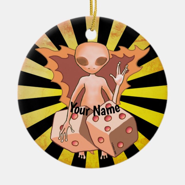 Ornamento de dados de Alien (Frente)