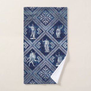 Ornamento de deidades griegas y clave del meandro