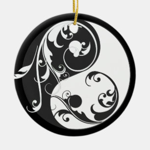 Ornamento de desplazamiento de Yin y Yang