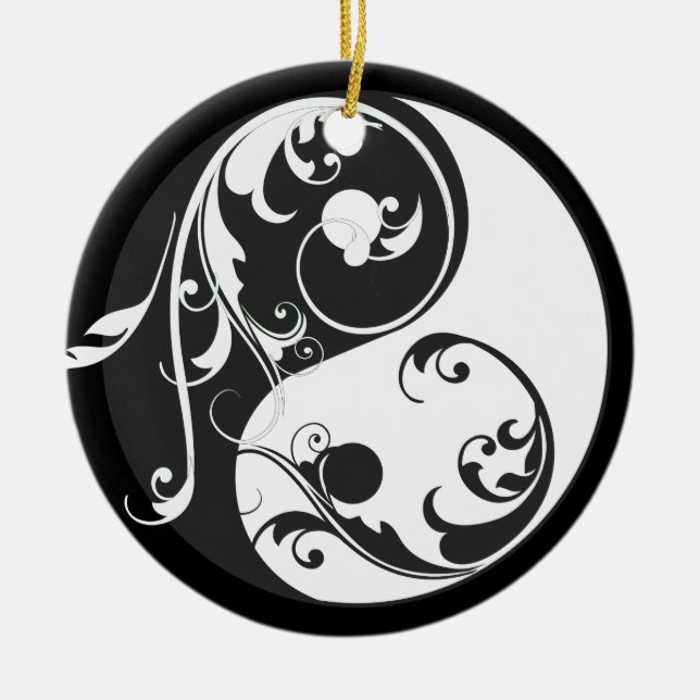Ornamento de desplazamiento de Yin y Yang (Frente)