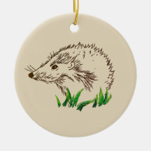Ornamento de dibujo de hedgehog de corte