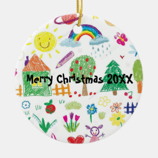 Ornamento de dibujo personalizado para Navidades