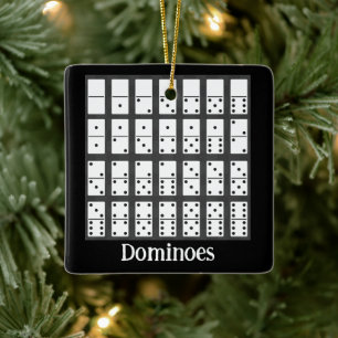 Ornamento de diseño de Dominoes