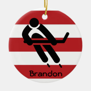 Ornamento de diseño de hockey