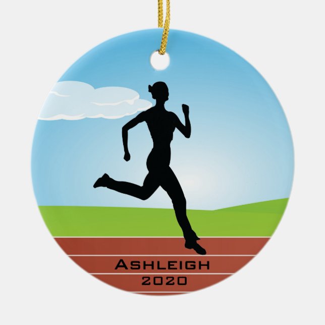 Ornamento de diseño de jogging en ejecución (Frente)