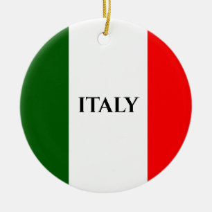 Ornamento de diseño de la bandera italiana de Ital