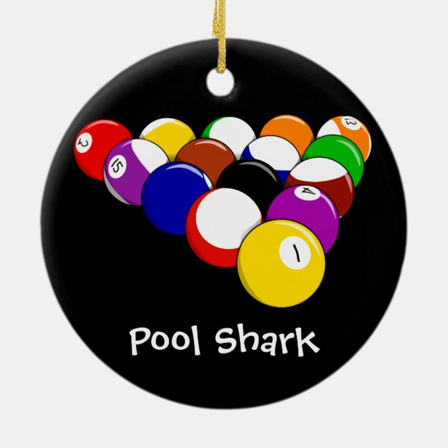 Ornamento de diseño de las bolas de Billiard (Atrás)