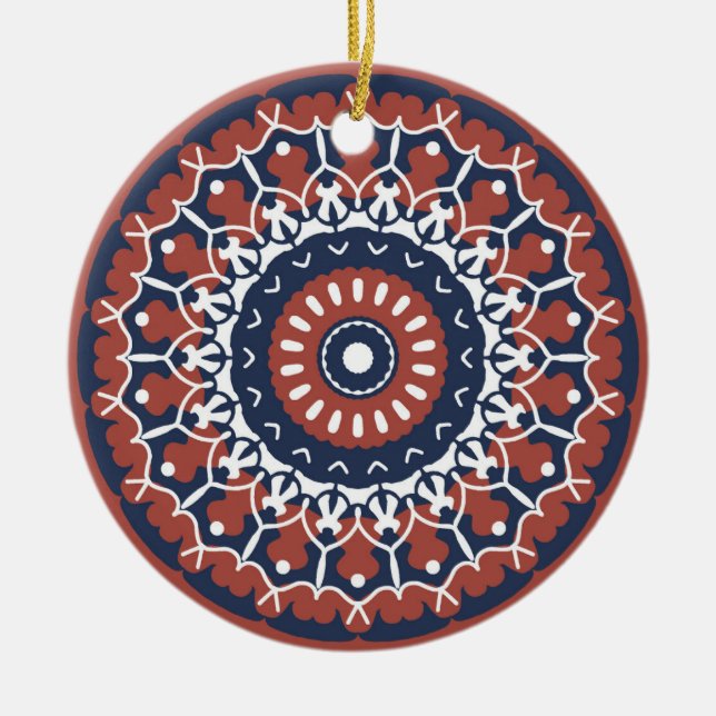 Ornamento de diseño de Mandala (Frente)