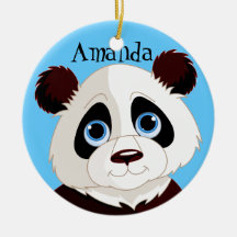 Ornamento de diseño de oso panda