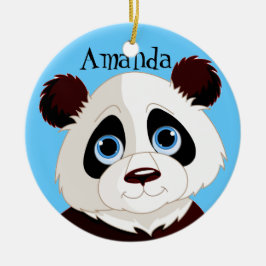 Ornamento de diseño de oso panda