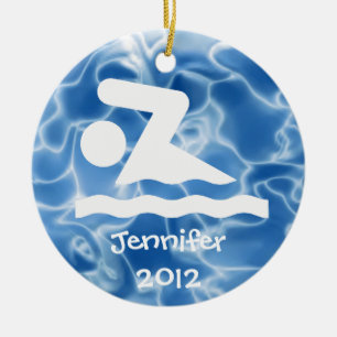 Ornamento De Diseño De Swim Personalizado