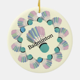 Ornamento de diseño del Shuttlecock de Badminton