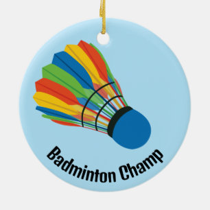 Ornamento de diseño del Shuttlecock de Badminton