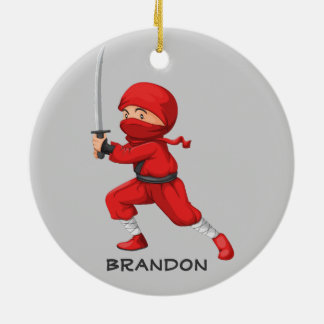 Ornamento de diseño Ninja Boy