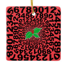 Ornamento de diseño numérico