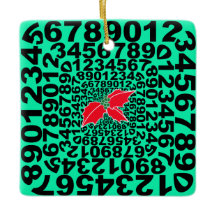 Ornamento de diseño numérico