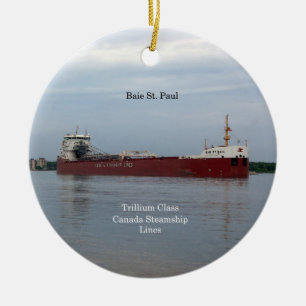 Ornamento de doble cara de Baie St. Paul
