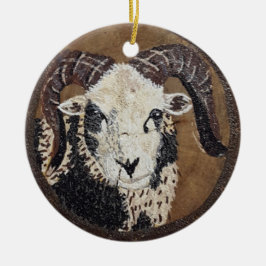 Ornamento de doble cara de Jacob Sheep