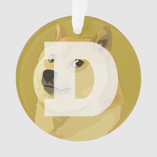 Ornamento de Dogecoin (Anverso)