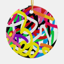 Ornamento de doodle de grafiti de Avryl Fleur