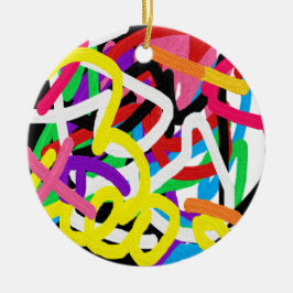 Ornamento de doodle de grafiti de Avryl Fleur