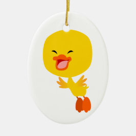 Ornamento de duckling del Personalizado de vuelo l