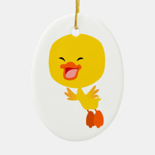 Ornamento de duckling del Personalizado de vuelo l