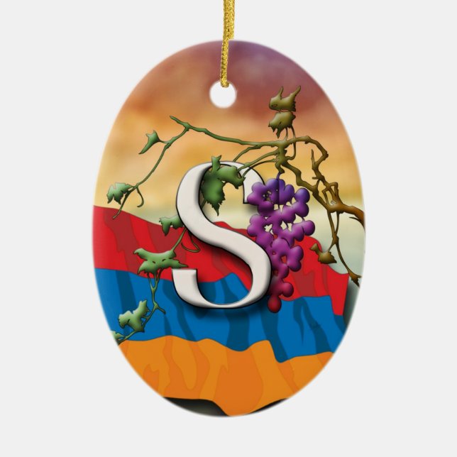Ornamento de "Dyun" de las iniciales del alfabeto (Frente)