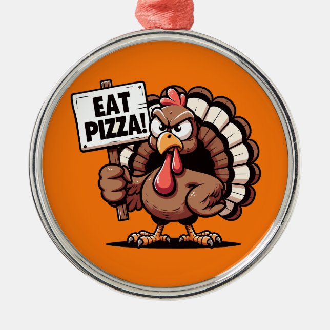 Ornamento de Eat Pizza Turkey (Frente)