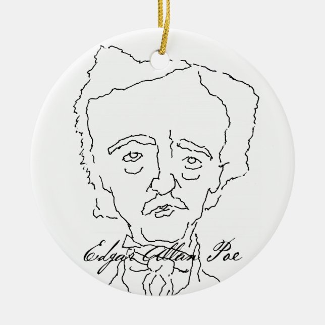 Ornamento de Edgar Allan Poe (Frente)