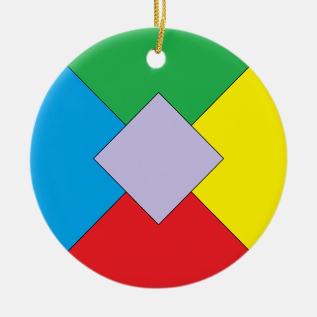 Ornamento de elementos geométricos (Frente)