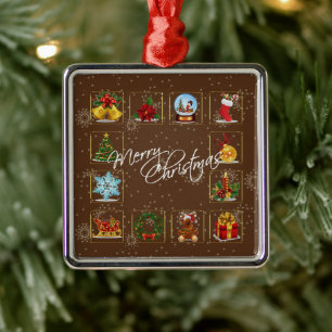 Ornamento de elementos navidades