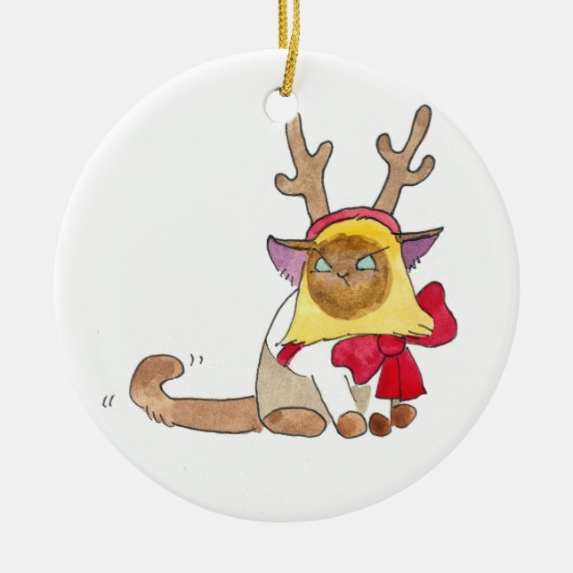 Ornamento de Elvis Reindeer (Frente)