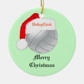 Ornamento de encargo de la bola de VolleyChick