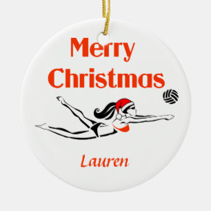 Ornamento de encargo de VolleyChick BeachChick
