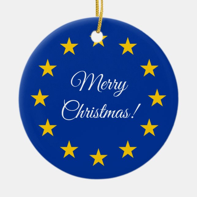 Ornamento de encargo del árbol de navidad de la (Frente)
