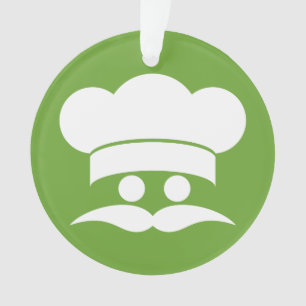 Ornamento de encargo del color del cocinero