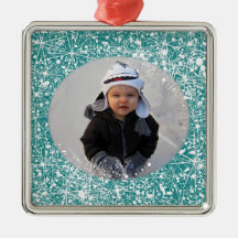 Ornamento de encargo del copo de nieve