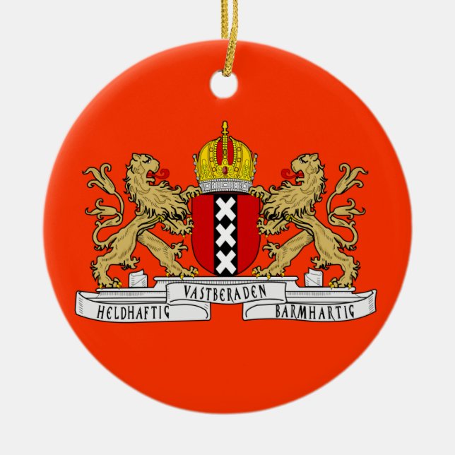 Ornamento de encargo del navidad de Amsterdam (Frente)