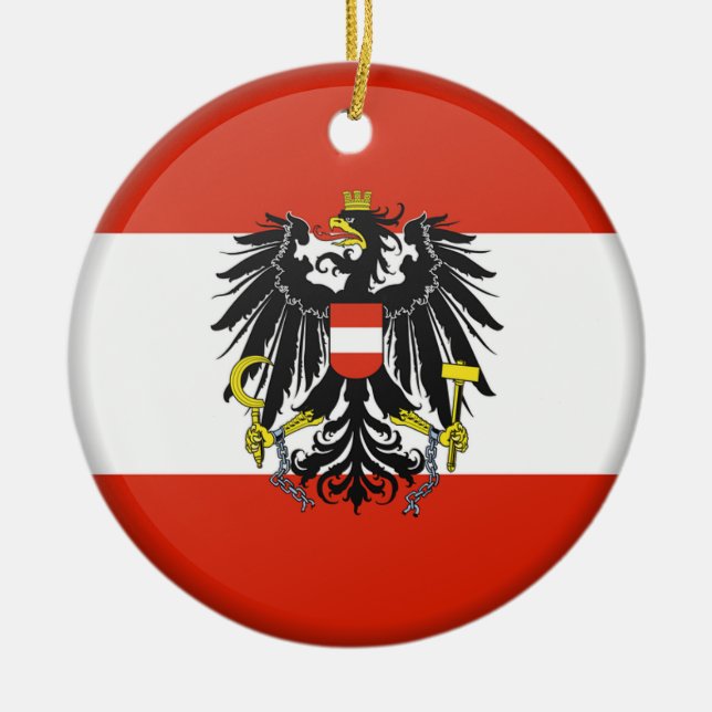 Ornamento de encargo del navidad de Austria (Frente)