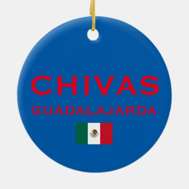 Ornamento de encargo del navidad de Chivas (Atrás)