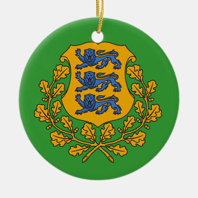 Ornamento de encargo del navidad de ESTONIA* (Frente)