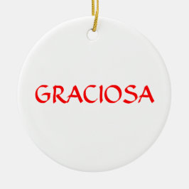 Ornamento de encargo del navidad de GRACIOSA*