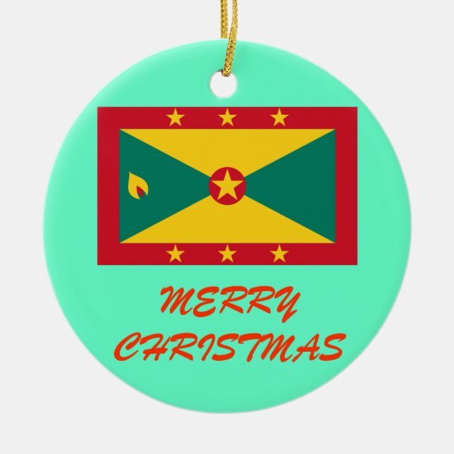 Ornamento de encargo del navidad de GRENADA* (Frente)