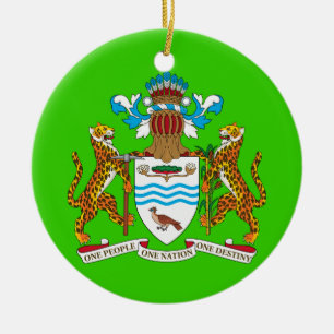 Ornamento de encargo del navidad de GUYANA*