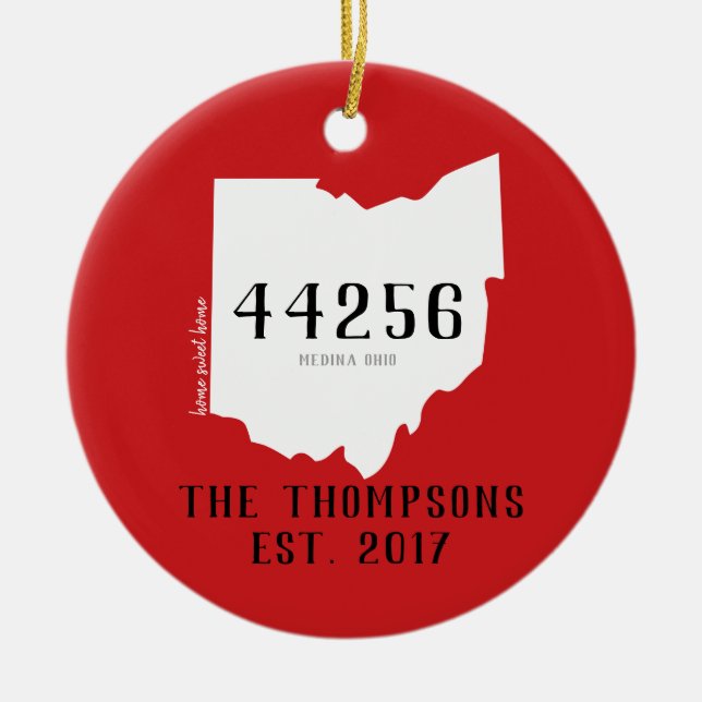 Ornamento de encargo del navidad de la cremallera (Frente)