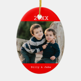 Ornamento de encargo del navidad de la foto